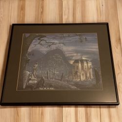 Death's Encroaching Geometry, Sci-Fi, Alan Clark, Limited Edition, Framed, 1991