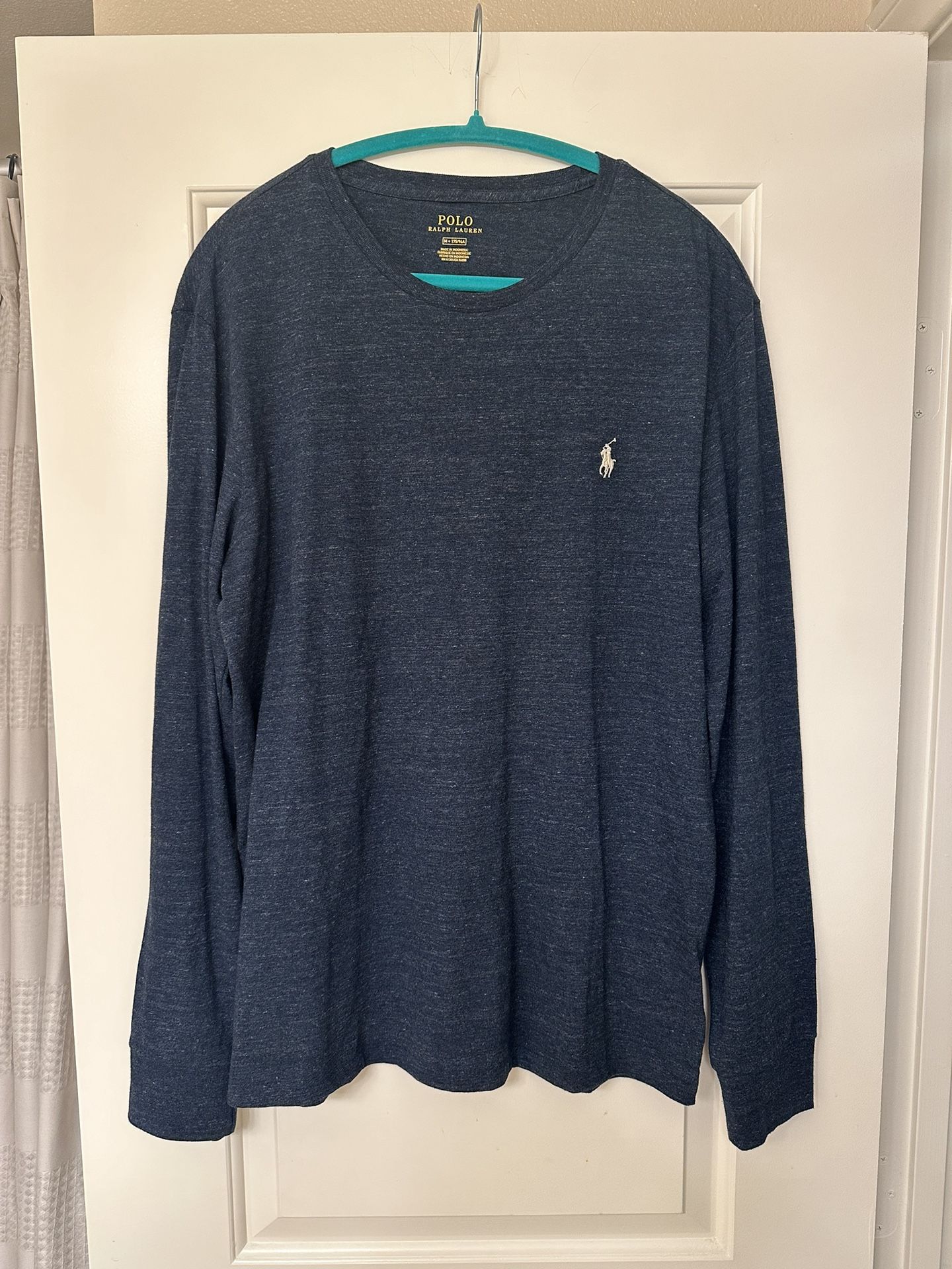 Ralph Lauren Heather Blue Long Sleeve Shirt (New with Tags) - Size M