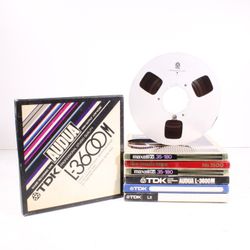 10-inch Reel-to-Reel Tape Lot of 7 Mixed Brands (TDK, Maxell, The Music Tape)