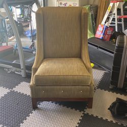 Green Lexington Wingback Chair