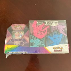 Pokemon Evolving Skies ETB + Tin Costco Exclusive 2-Pack