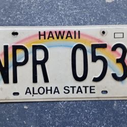 Nice Hawaii License Plate 