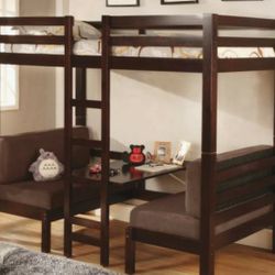 Twin Convertible Loft bed with Table