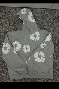 Denim Tears Cotton Wreath Hoodie Grey