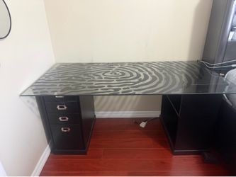 Black desk