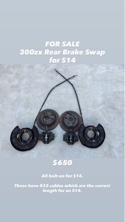 240sx S13 S14 Z32 300zx brake swap