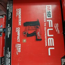 Milwaukee new 18ga brad nailer fuel