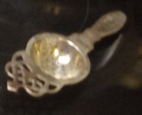 1950s Vintage Silver Plate Tea Strainer