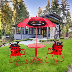 NEW Beetle Folding Table and Chairs Set for Kids Outdoor Home Decor
