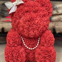 Flower Bear Teddy Bear In Box 