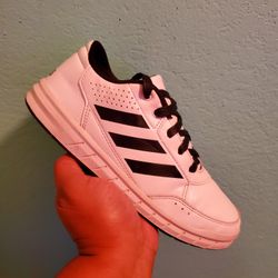 Adidas White Sneakers..size 3 Youth..Great Condition!