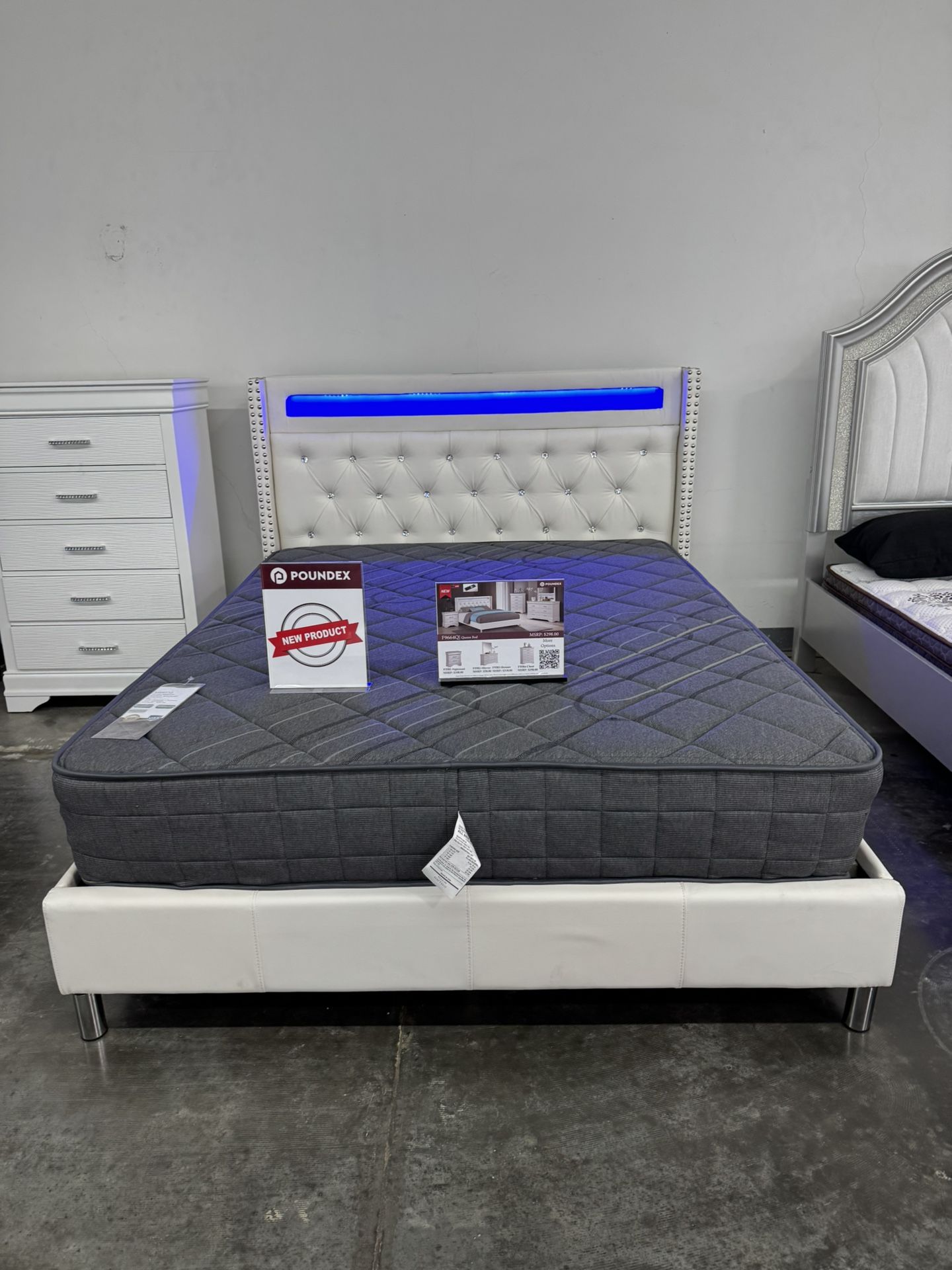New Queen Bed Frame With Mattress