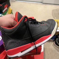Crimson Air Jordan 3 Size 12