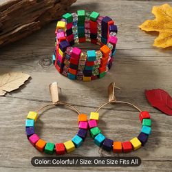 Beautiful Multicolor Bracelet Set 