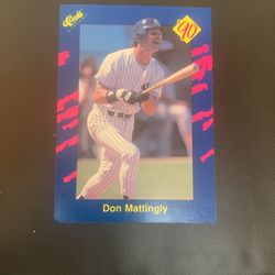 Don Mattingly Baseball Card