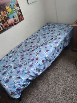 Twin bed plus mattress
