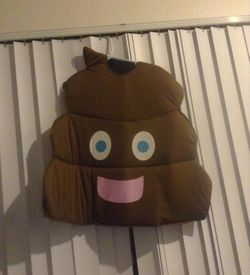 Poo emoji costume kid size 8-10