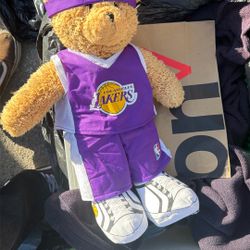 Lakers Build A Bear Stuffed Animal 