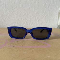 Rectangle Royal Blue Sunglasses Frye Co