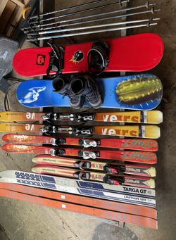Snow Skis And Snowboards