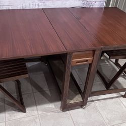 Small Drop Leaf Table & Chairs