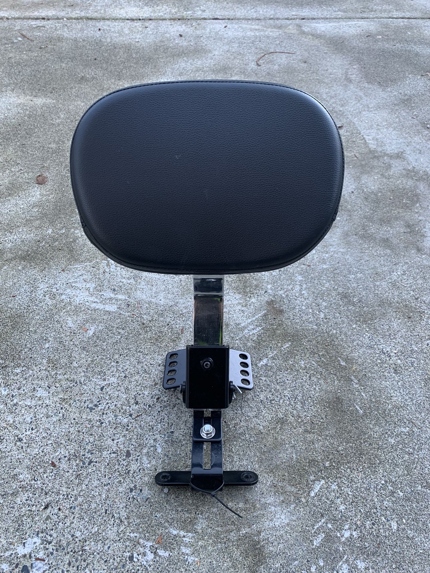 Adjustable Driver Rider Backrest Pad for Harley Road King Street Glide/Road Glide/Electra Glide 97-2020 (Gloss Black).