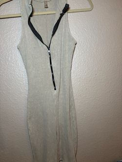 Tan jumpsuit soft stretchy size M