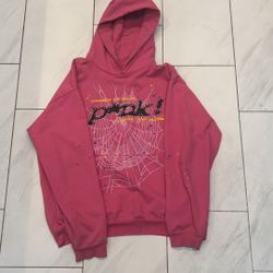 Spider hoodie pink