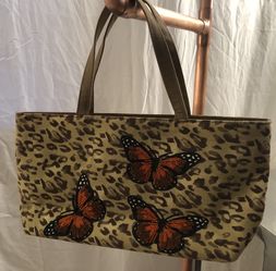 Leopard And Butterfly Purse