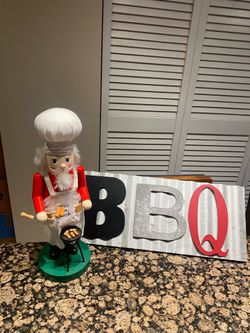 Backyard BBQ decor both for $5