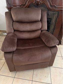 Brown recliner