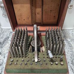 Watchmakers Staking Tool Repair Set Vintage 85+ pieces for Jewelers