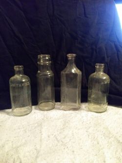 Antique medicine bottles