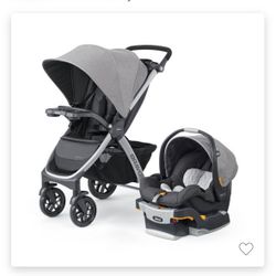 Stroller and car seat Chicco Bravo 3-in-1 Quick Fold Travel System