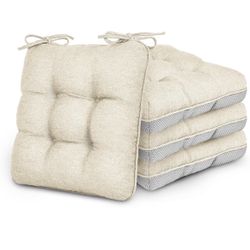 NEW Set of 4 Beige Memory Foam Chair Cushions – $20  📍 Pickup: South Durango & 215 near IKEA  💰 $20 FIRM FOR ALL 4 ✨ Brand New  Beautiful neutral be