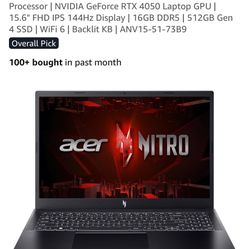 Acer Gaming laptop. 