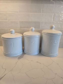 ✨️Set of 3 Ceramic Dry Goods Canisters✨️