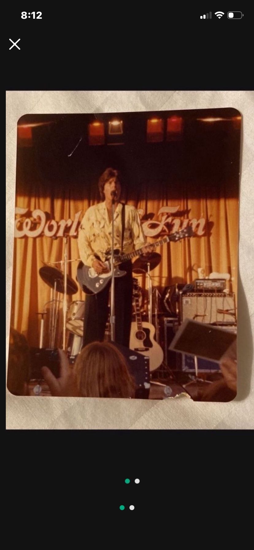 Rare 1970's Ricky Nelson World Of Fun Live Concert Photo
