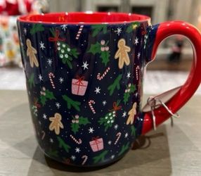 Blue Gingerbread Cup