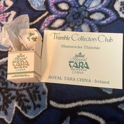 Royal Tara Fine Bone China Shamrock Thimble Made in Ireland