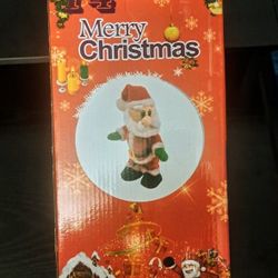 NIB Christmas Santa Claus Twisted Hip Singing Electric Toy Figure for Kids