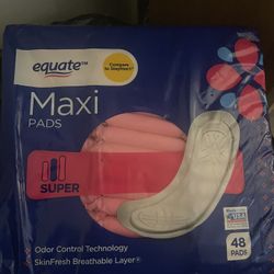Maxi Pads  48 Count