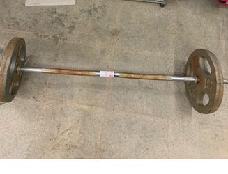 25lbs with a bar