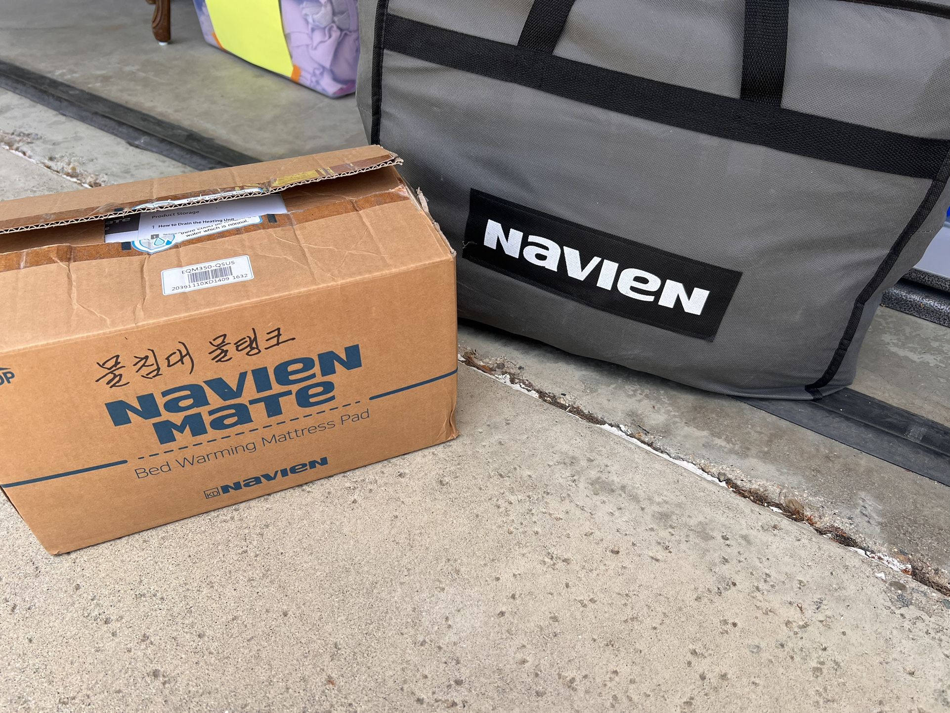 Navien Mate bed warming mattress pad EQM350 size Queen