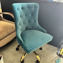 Teal Velvet Chair $125