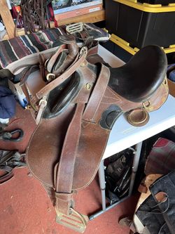 4 saddles lots of extra tack.
