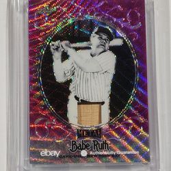FS/NFT - 2019 LEAF BABE RUTH METAL/HOLO BAT RELIC #3OF4  #SB-14