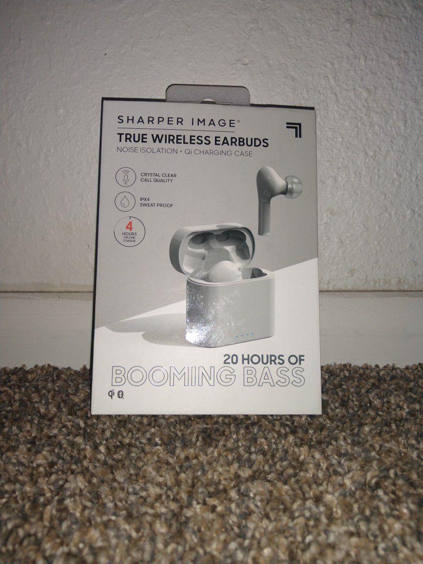 Sharper Image True Wireless Earbuds Headphones