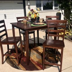 PUB DINING TABLE W/ CHAIRS