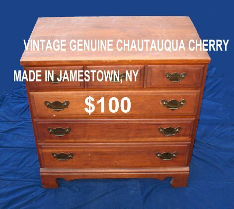 Solid Chautauqua Cherry short chest of drawers dresser
